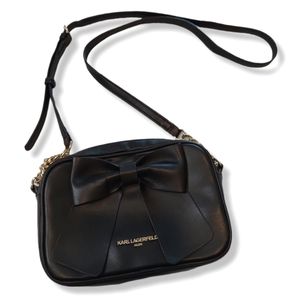 Karl Lagerfeld Paris Black Crossbody with Bow